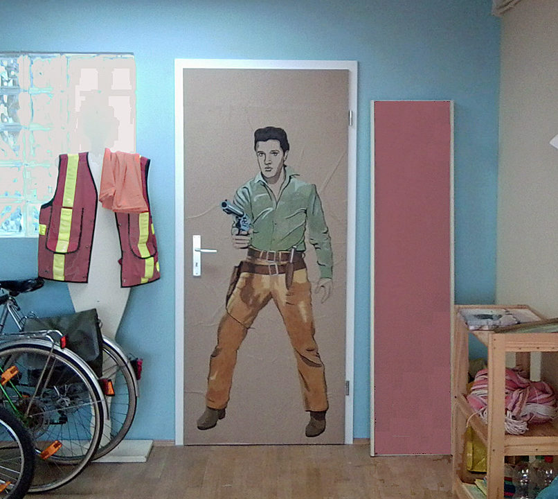 Elvis Presley auf Zimmertür